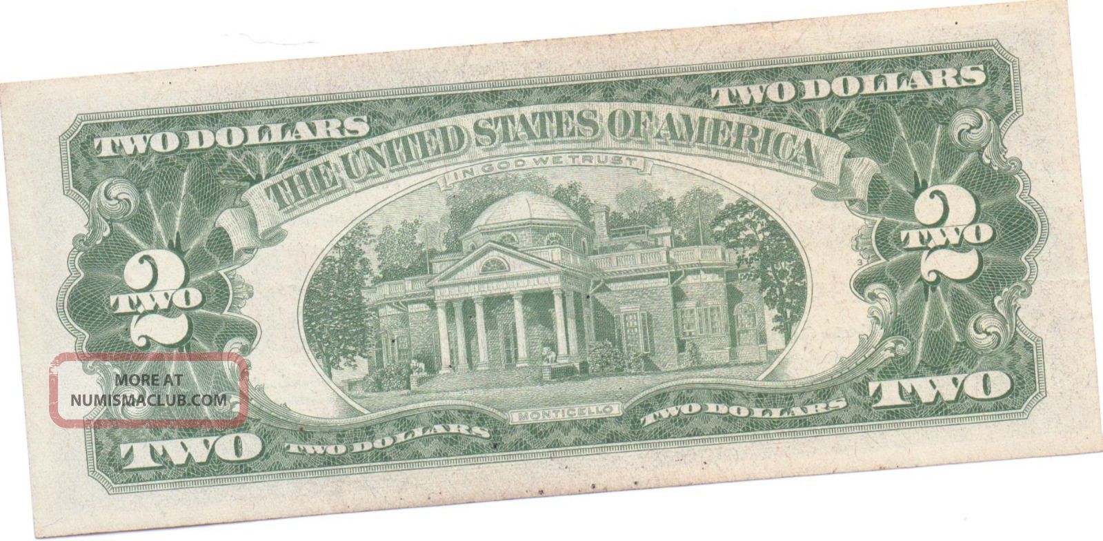 $2 United States Note. Aa Block Crisp Uncirculated Higher Serial