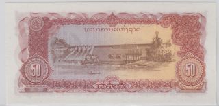 Lao - Bank Of The Lao Pdr 1979 Nd; 1988 Issue 50 Kip - Pick 29 photo