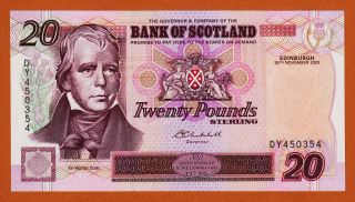 Bank Of Scotland 20 Pounds 2003 Pick - 121e Unc photo