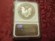 2001 (w) Ngc Pf70 Uc (1 Oz) American Silver Eagle With Wooden Display Box Silver photo 3