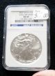 2010 Ngc Ms70 Silver Eagle - Early Release Jby382 Silver photo 2