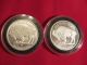 Two (2) Indian Head/buffalo.  999 Silver Rd. ,  1 Oz.  - In Plastic Cases - Silver photo 1