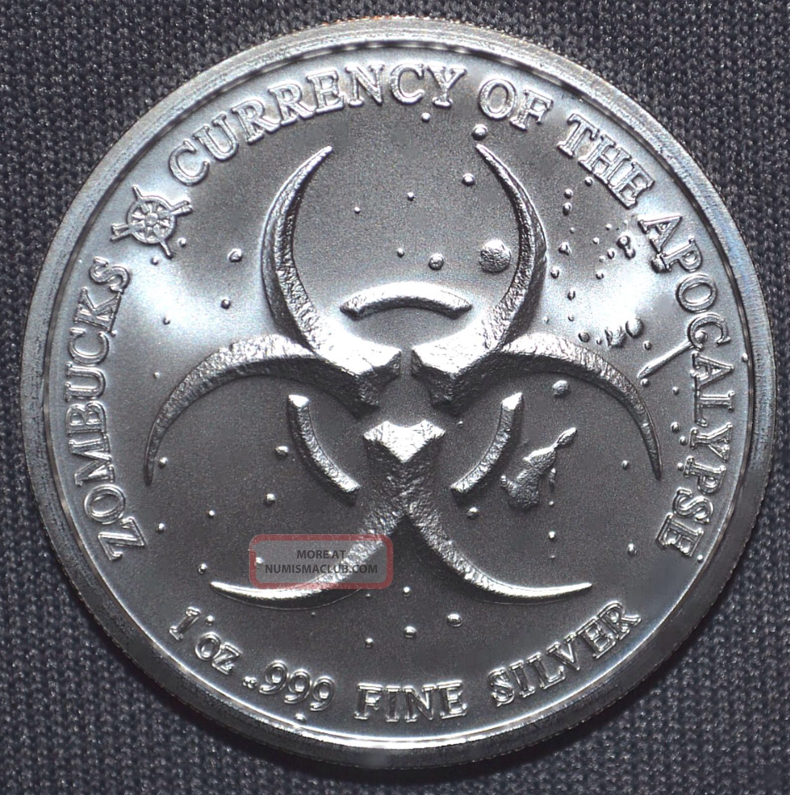 2017 1 Troy Oz 999 Fine Silver Zombucks Morgue Anne Round Bu 2017 1 Troy Oz 999 Fine Silver Zombucks Morgue Anne Round Bu