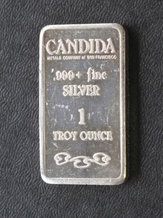 Candida Metals Company Silver Art Bar A6377 photo