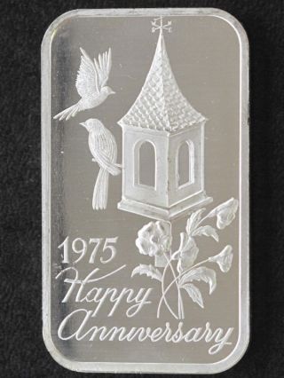 1975 Anniversary Silver Art Bar Madison A5573 photo