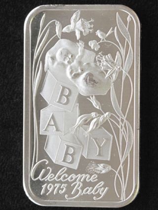1975 Welcome Baby Silver Art Bar Madison A5574 photo