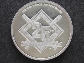 1994 Milwaukee Brewers 25th Anniv.  999 Silver Medal A0965 photo
