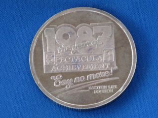 1987 Eastern Life $100 Silver Round.  999 B1656 photo