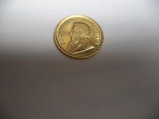 1984 South Africa 1/10 Troy Oz Gold Krugerand Coin photo
