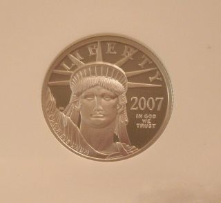 2007 Platinum Pr 69 Ultra Cameo Proof 1/4 Oz $25 Eagle Ngc Graded photo