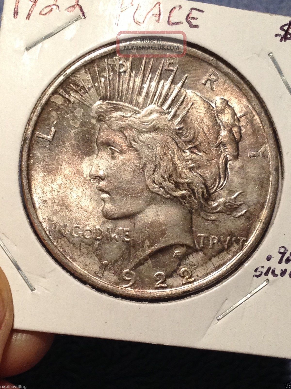 1922 Silver Peace Dollar Very Look