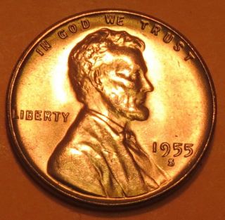 (( (1955 S Copper Penny - - Error Coin 3)) ) photo