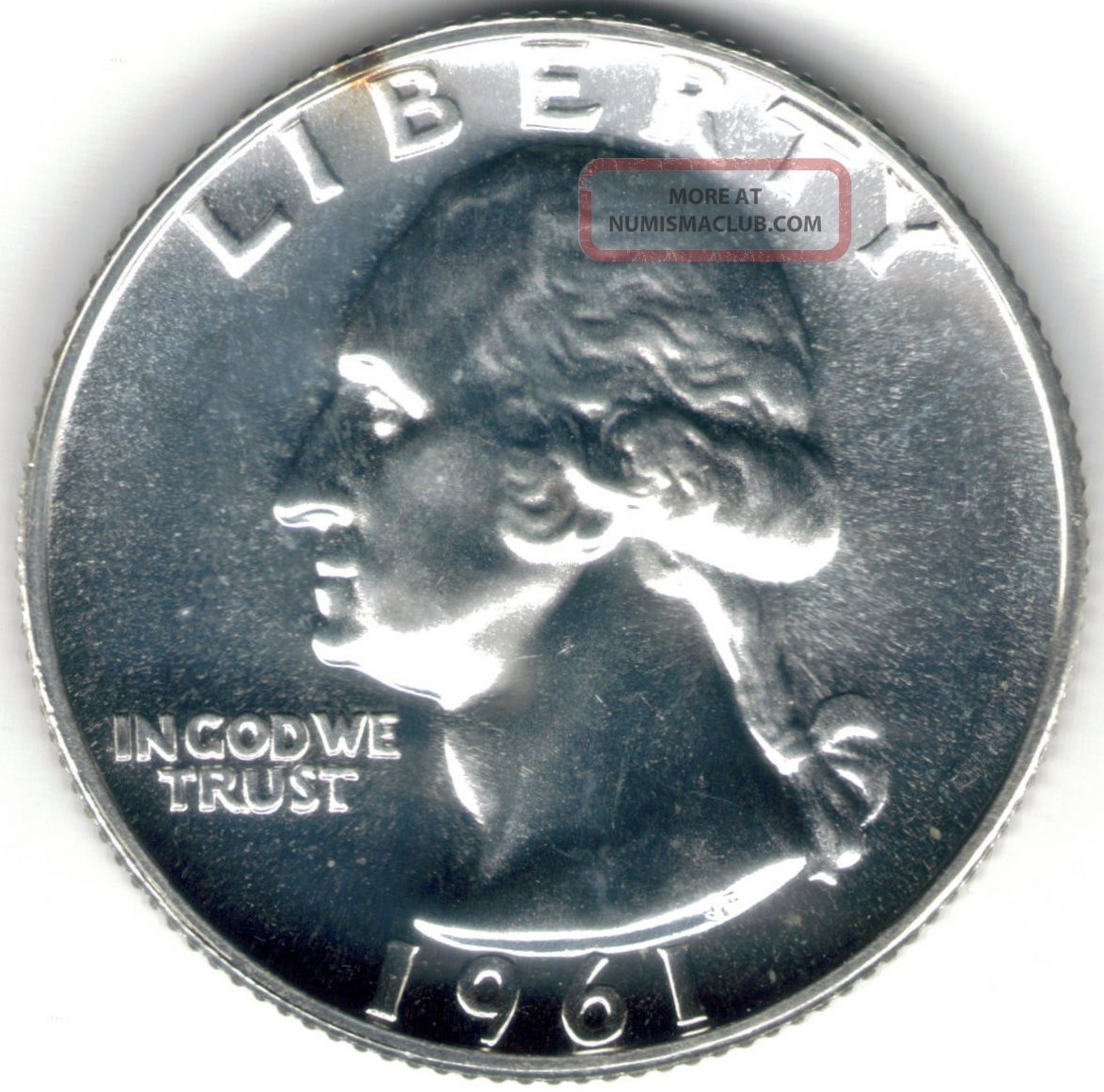 Tmm 1961 Silver Coin Washington Quarter Ch Proof