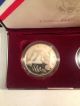 1996 Olympic Swim & High Jump Proof Silver Dollars Commemorative Coin Us Commemorative photo 1