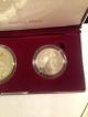 1996 Olympic Swim & High Jump Proof Silver Dollars Commemorative Coin Us Commemorative photo 2