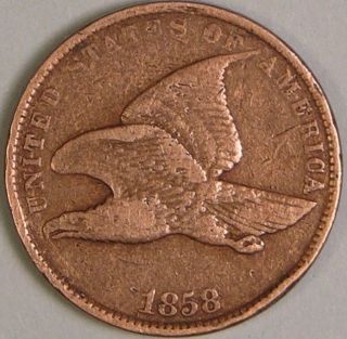 1858 Flying Eagle Cent,  Small Letter,  Fe 109 photo
