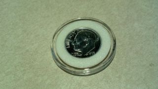 1963 Proof Roosevelt 90% Silver Dime In Airtite Container photo