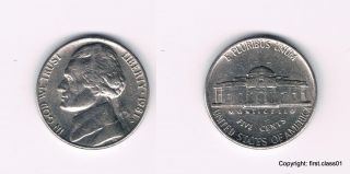 United States Five 5 Cents Thomas Jefferson Nickel Coin 1981 Km 192 Usa U.  S.  A photo