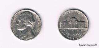 United States Five 5 Cents Thomas Jefferson Nickel Coin 1976 Km 192 Usa U.  S.  A photo