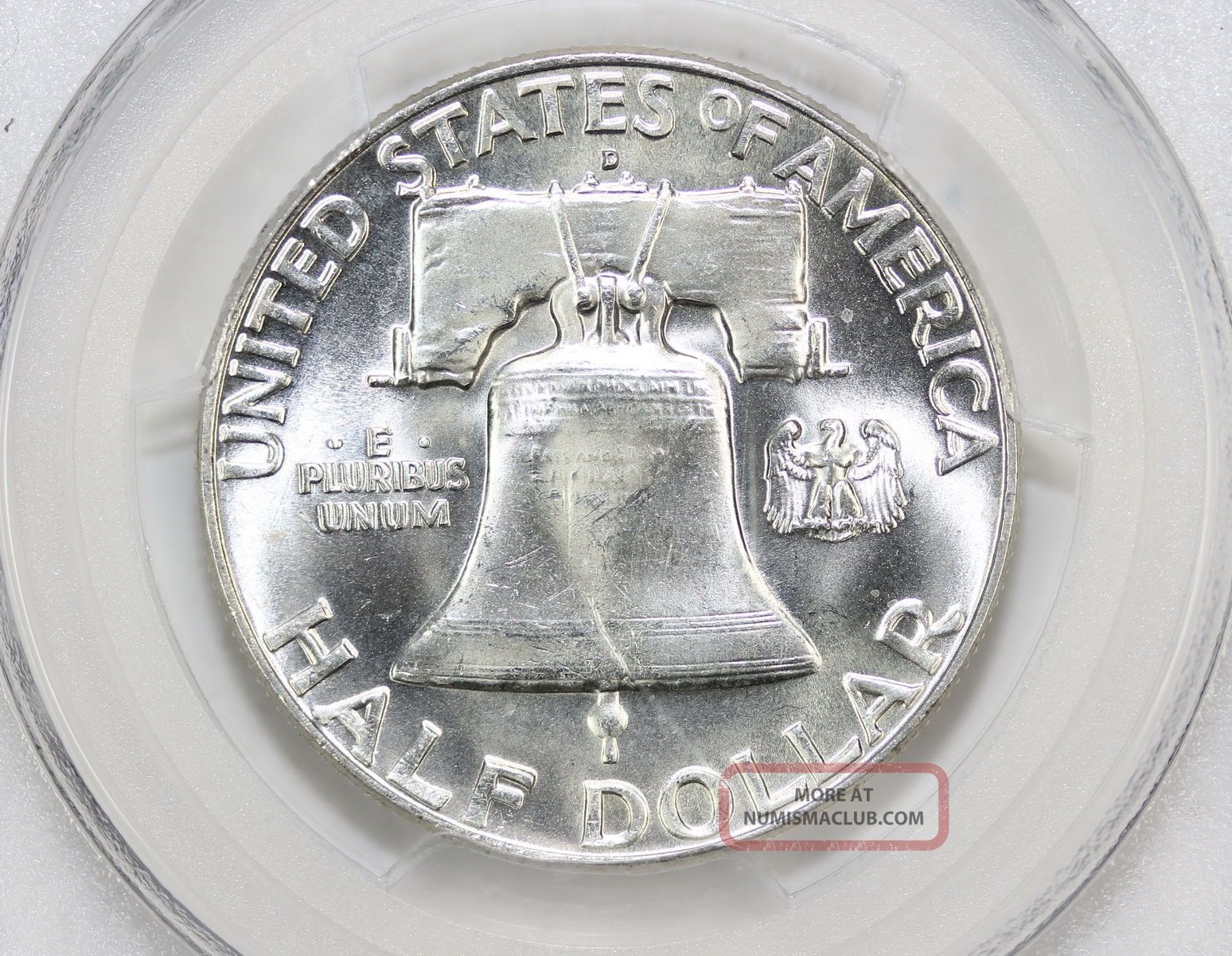 1962 D Franklin Silver Half Dollar Ms 64 Pcgs (6936)