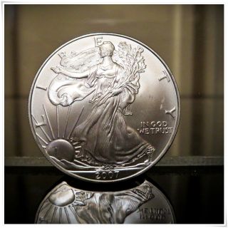 2007 Beautifully Struck 1oz Silver American Eagle Coin - photo
