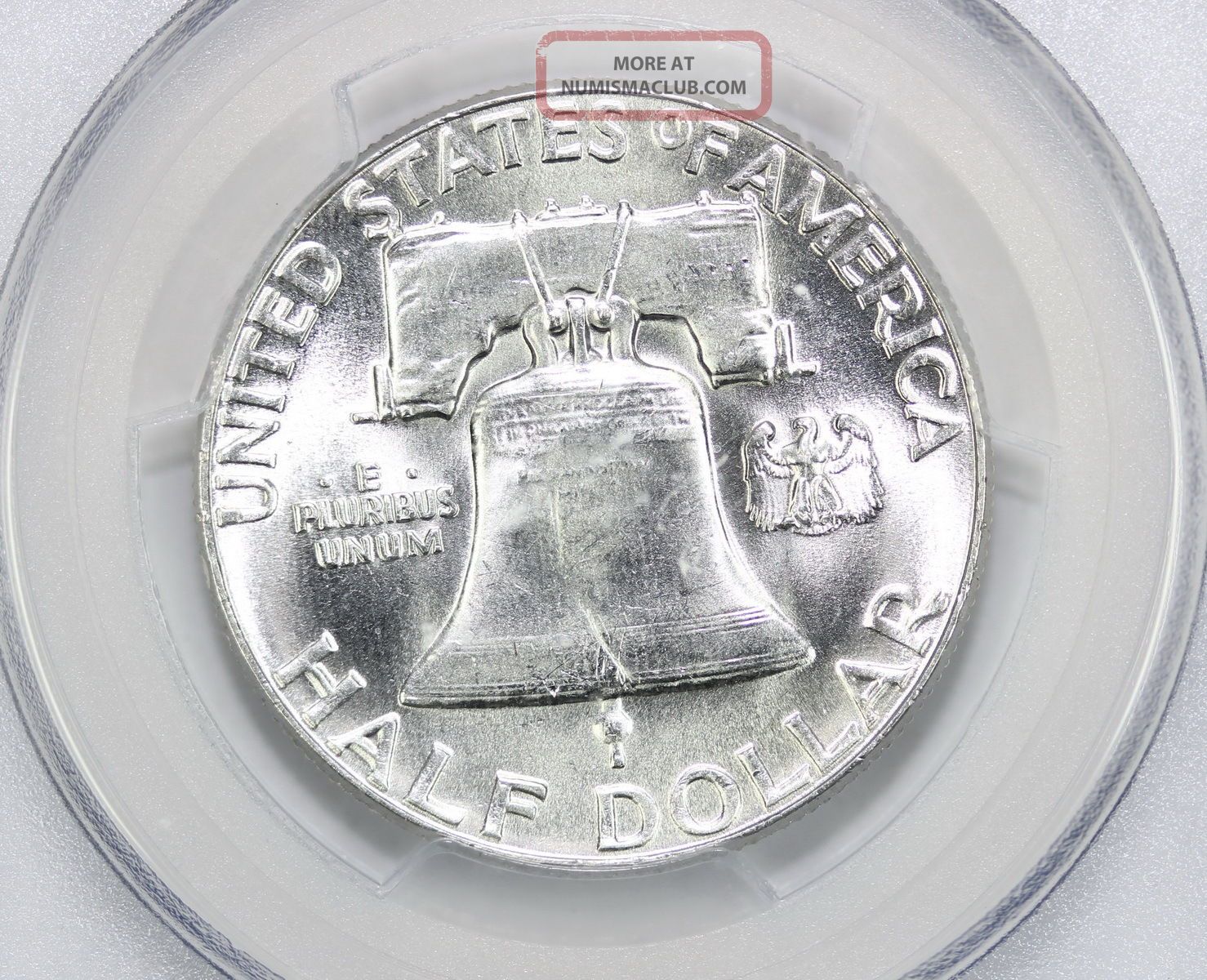 1960 Franklin Silver Half Dollar Ms 64 Pcgs (3017)