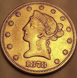 1878 $10 Gold Liberty Head photo