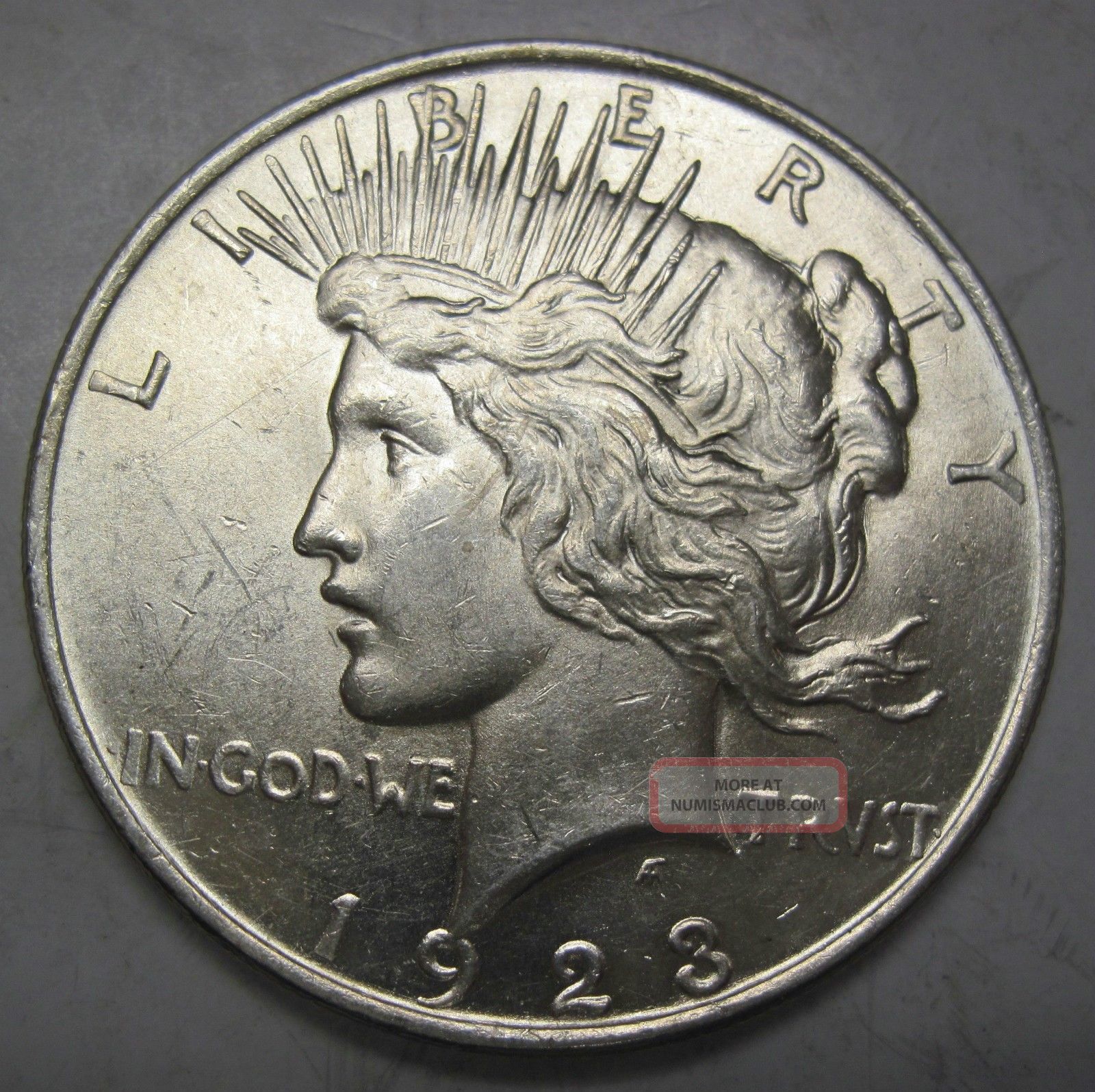 1923 Peace Liberty Silver Dollar