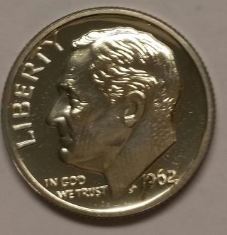 1962 Roosevelt Dime Rare Uncirculated 90% Silver photo