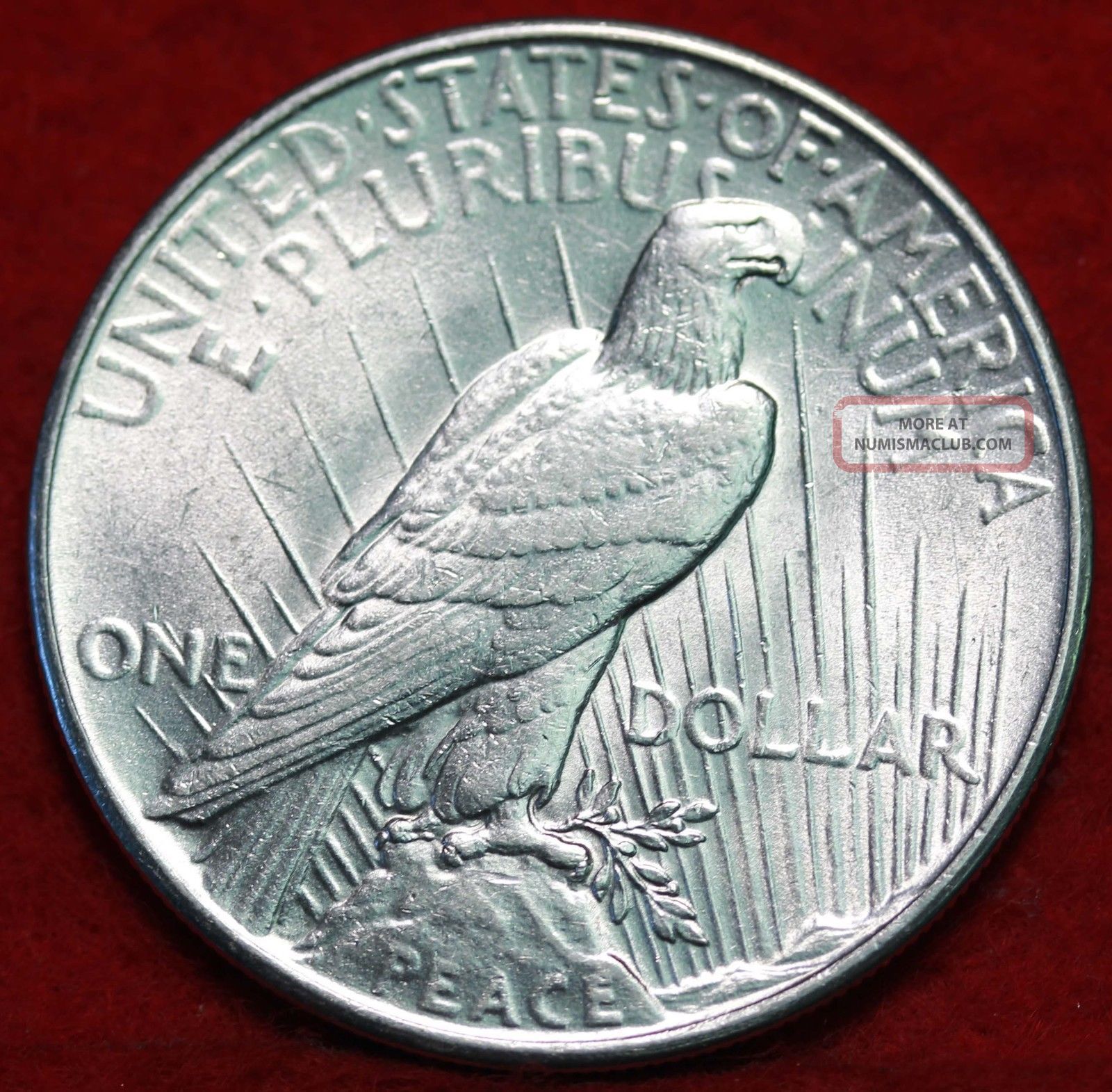 Uncirculated 1935 silver peace dollar