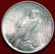 Uncirculated 1923 Silver Peace Dollar Dollars photo 1