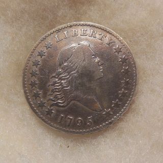 1795 Flowing Hair Half Dollar - O.  117 - Looking Coin - Tooled/cleaned photo