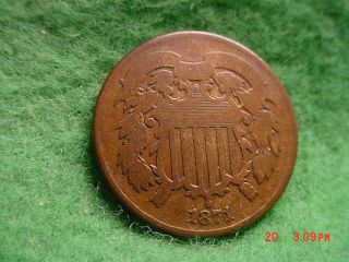 1871 Two Cent,  Good photo