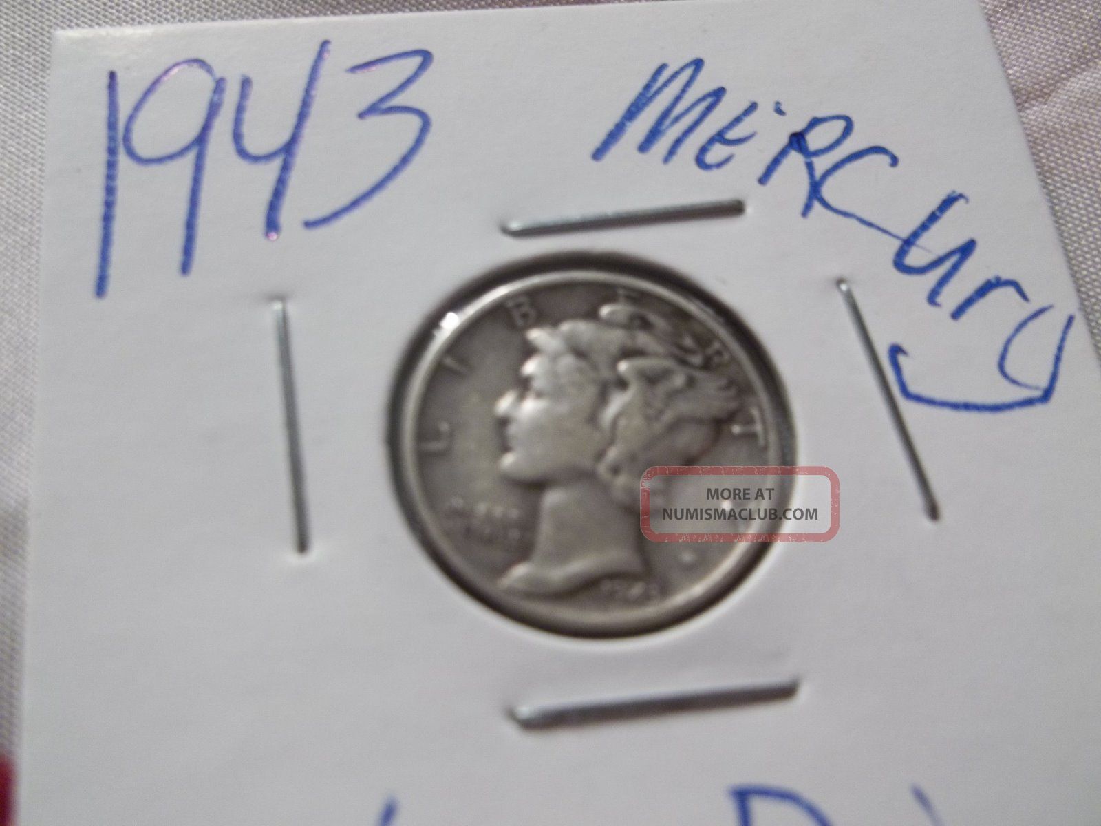 1943 Mercury Silver Dime