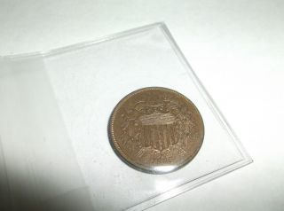 1865 2 Cent Piece photo