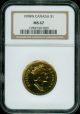 1998 W Canada $1 Loon Dollar Ngc Ms67 Coins: Canada photo 1