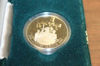 1984 Jacques Cartier Proof Canadian Dollar In Green Velvet Box photo