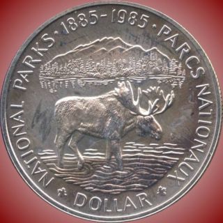 1985 Canada Silver Collector Dollar Coin (23.  3 Grams.  500 Silver) No Tax photo