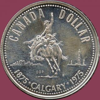 1975 Canada Uncirculated Silver Dollar Coin (23.  3 Grams.  500 Silver) No Tax photo