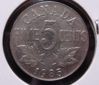 1935 5c Canada 5 Cents,  King George V Nickel,  Canadian,  3497 photo