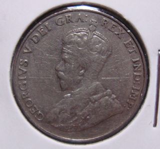 1934 5c Canada 5 Cents,  King George V Nickel,  Canadian,  3455 photo