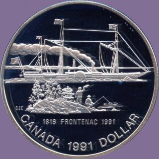 1991 Canada Silver Collector Dollar Coin (23.  3 Grams.  500 Silver) (no Tax) photo