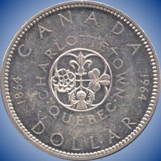 1964 Canada Silver Dollar Coin (23.  33 Grams.  800 Silver) (no Tax) photo
