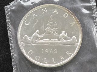 1962 Canada Dollar Elizabeth Ii 80% Silver Proof - Like Coin D0614 photo
