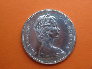 Stunning 1867 - 1967 Circulated Ungraded Canadian Siver Dollar 1377 photo