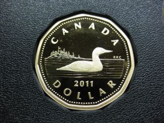 2011 Canadian Proof Loonie ($1.  00) photo