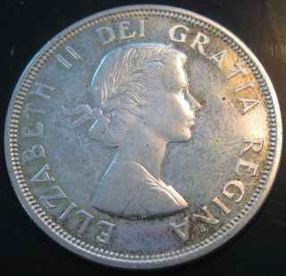 Canada 1964 Silver Dollar As Pictured S204 photo