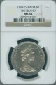 1968 Canada $1 Dollar Ngc Ms64 + No Island Finest Graded Coins: Canada photo 1