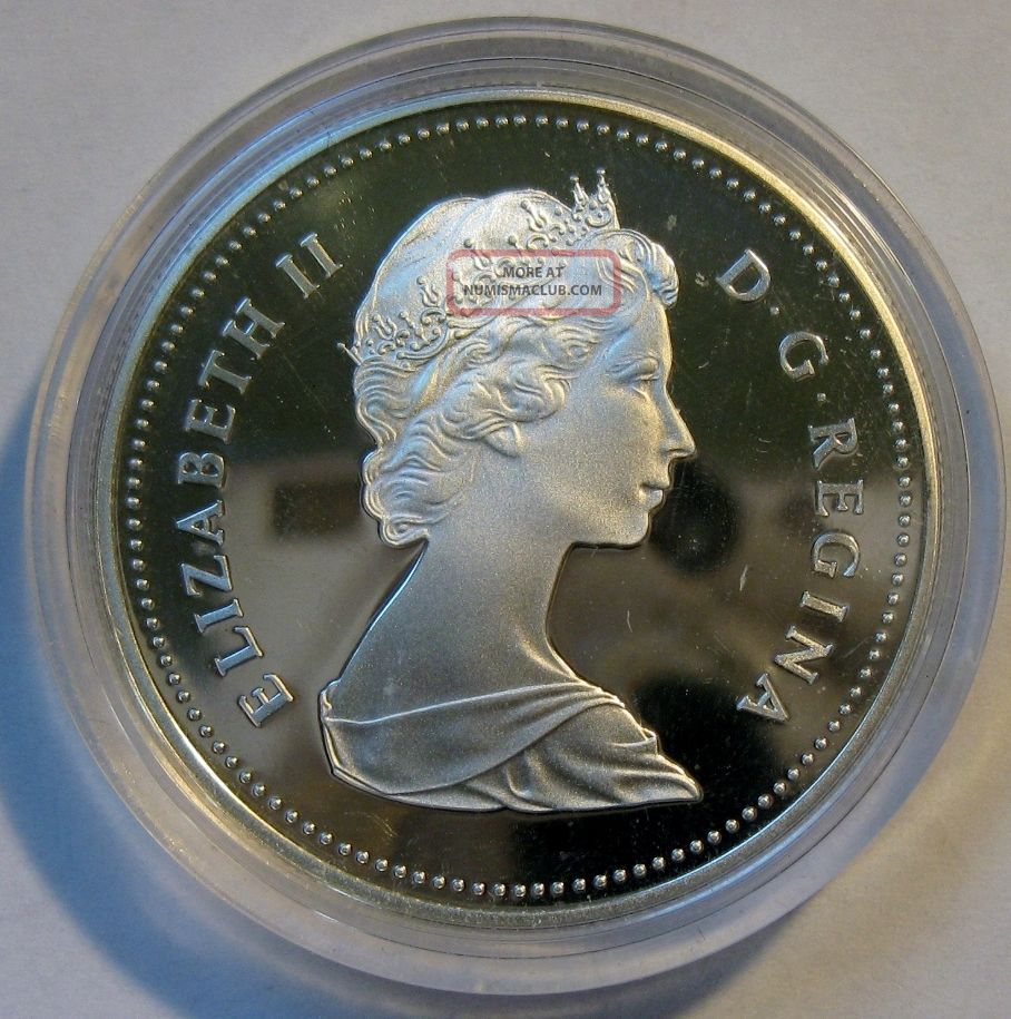 Stunning Dcam Proof Canada 1982 Bison Skull Silver Dollar. 500 Oz ...