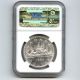 1965 Ngc Ms63 Canada $1 Silver Dollar Small Beads Blunt 5 Type 2 Coins: Canada photo 2